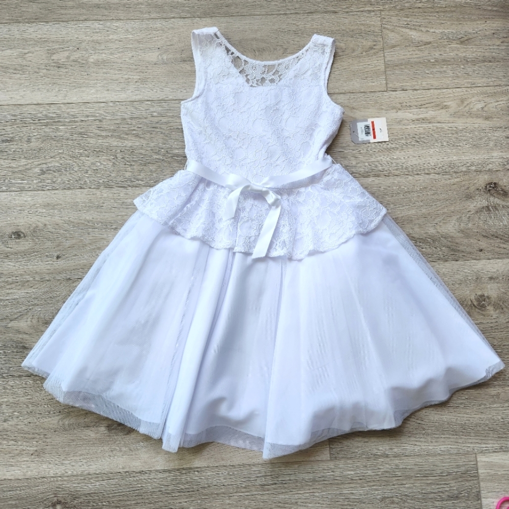 Pastourelle By Pippa & Julie White Communion Easter Dress Girls 10 Flower Girl